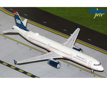 American Airlines A321 "US Airways" heritage; upgrade stand N578UW 1:200 Scale Geminijets G2AAL1353