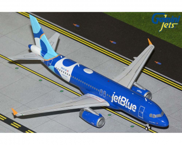 Jetblue A320 "Forever Blue," upgraded stand N547JB 1:200 Scale Geminijets G2JBU1337