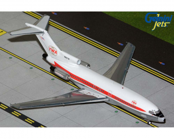 TWA B727-100 "Star Stream" livery, upgraded stand N851TW 1:200 Scale Geminijets G2TWA946