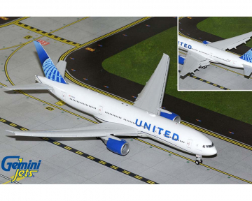 United Airlines B777-200ER flaps down N798UA 1:200 Scale  GeminiJets G2UAL1260F
