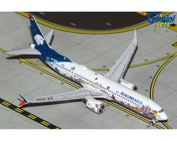 Aeromexico B737 MAX9 Kukulcán livery XA-GQS 1:400 Scale Geminijets GJAMX2316