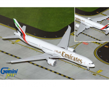 Emirates B777-300ER flaps down A6-EQH 1:400 Scale  GeminiJets GJUAE2318F