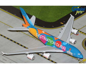 Emirates A380 "Destination Dubai"/"Be Part Of The Magic" A6-EES 1:400 Scale Geminijets GJUAE2345