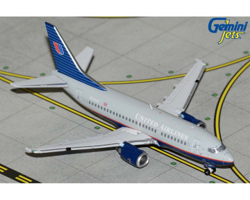 United Airlines B737-500 battleship livery N936UA 1:400 Scale Geminijets GJUAL2348