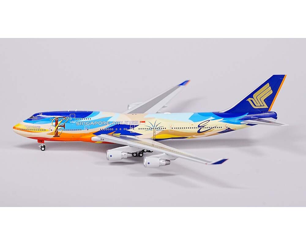 レア物！！SINGAPORE AIRLINE BOEING747-400模型 www.JetCollector.com: Singapore Airlines B747-400 Tropical 9V-SPK