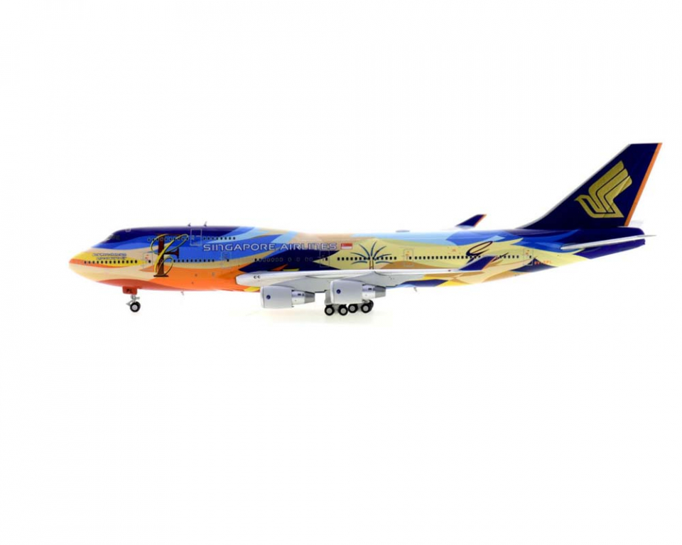 ❶　1/400　シンガポール航空 B747-400 9V-SPL トロピカル塗装 www.JetCollector.com: Singapore Airlines B747-400 Tropical 9V-SPL