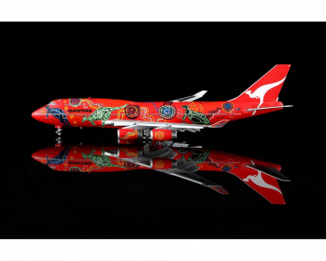 Qantas B747-400 Wunala Dreaming, Flaps Down VH-OJB 1:400 Scale HX Models HX-B616502F