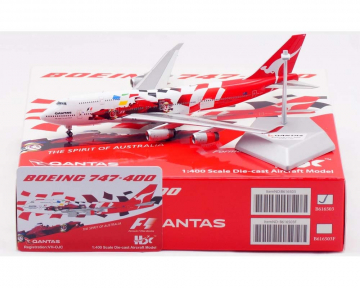 Qantas B747-400 Australian Grand Prix VH-OJC 1:400 Scale HX Models HX-B616503