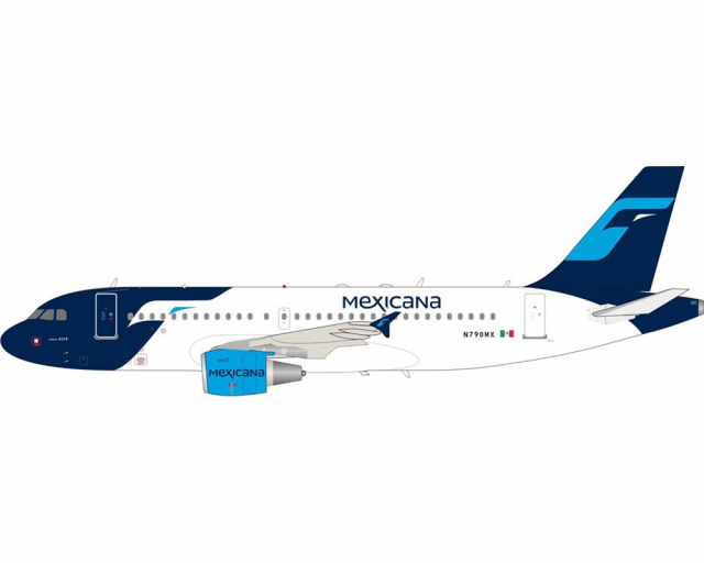 www.JetCollector.com: Mexicana A319 w/stand N790MX 1:200 Scale