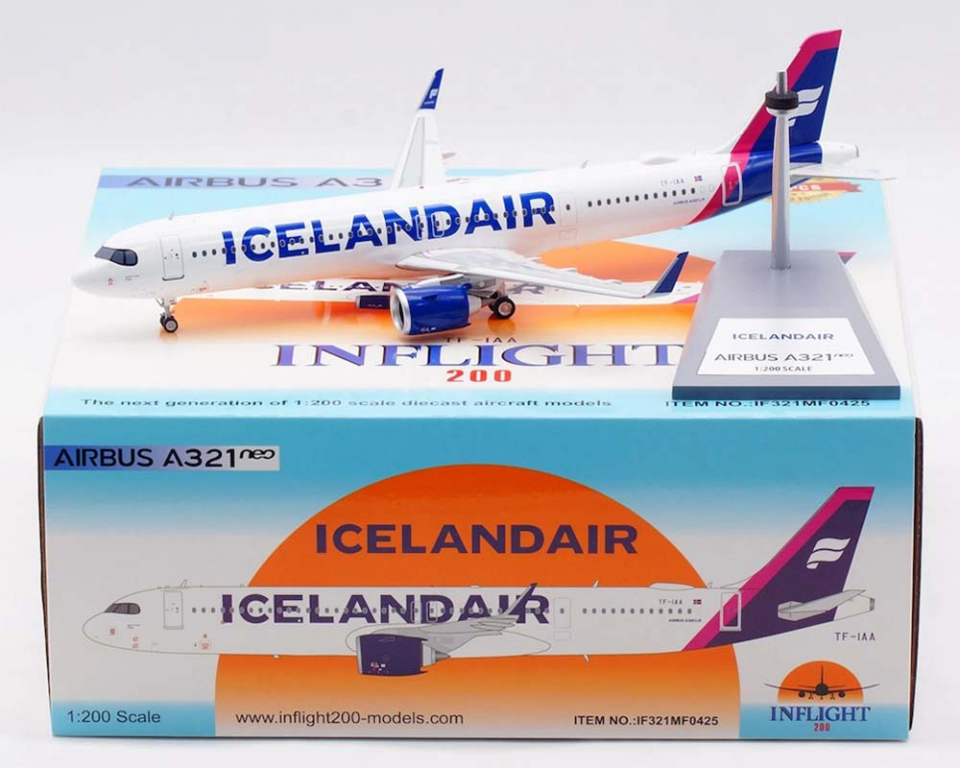 www.JetCollector.com: Icelandair A321 w/stand TF-IAA 1:200 Scale