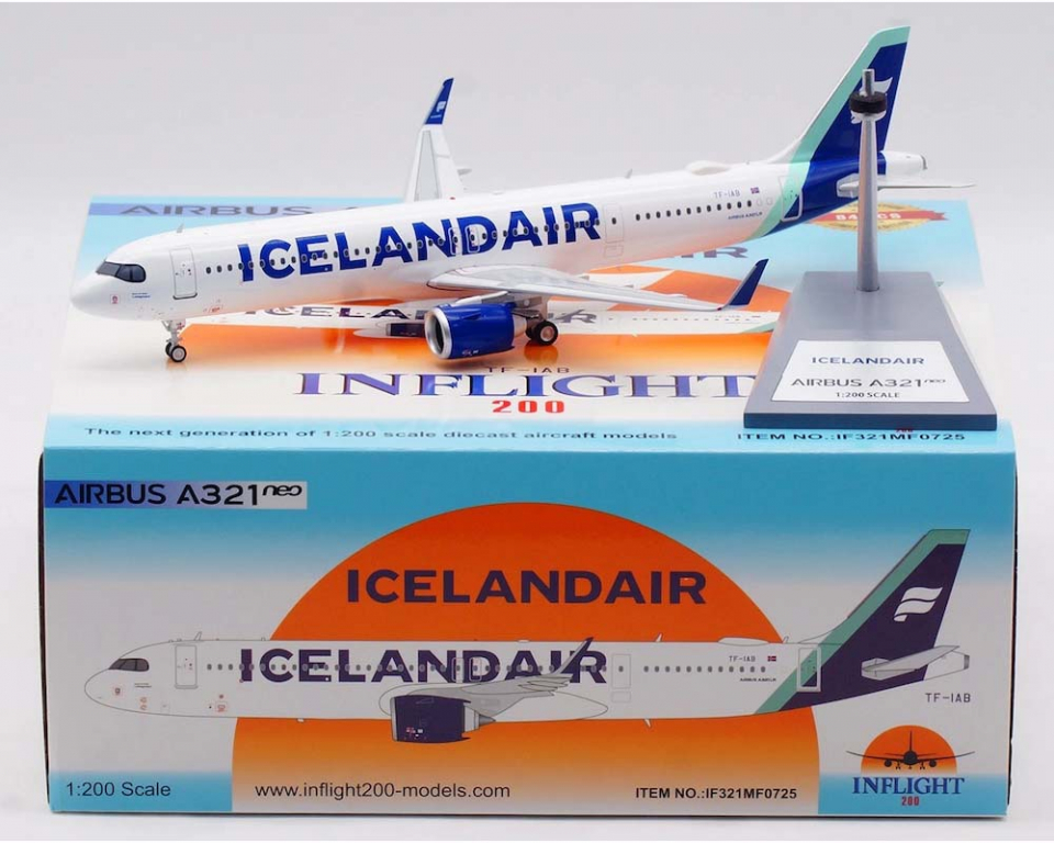 www.JetCollector.com: Icelandair A321 w/stand TF-IAB 1:200 Scale