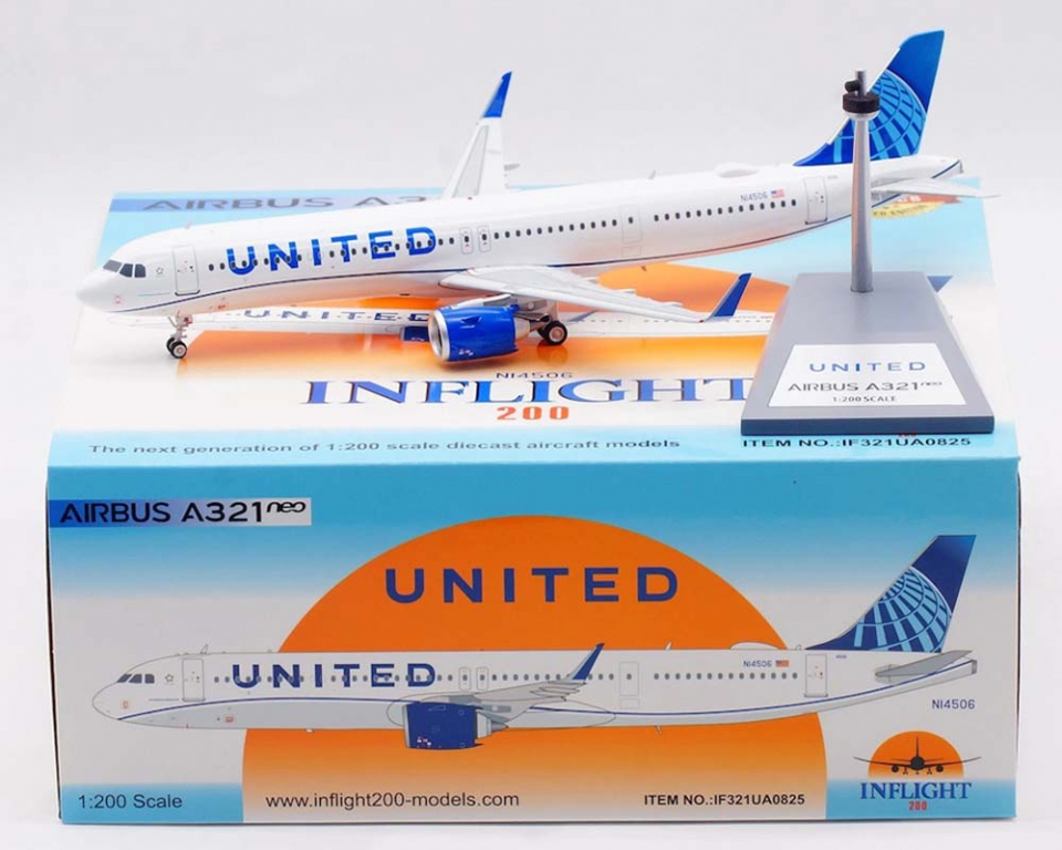 www.JetCollector.com: United Airlines A321 w/stand N14506 1:200