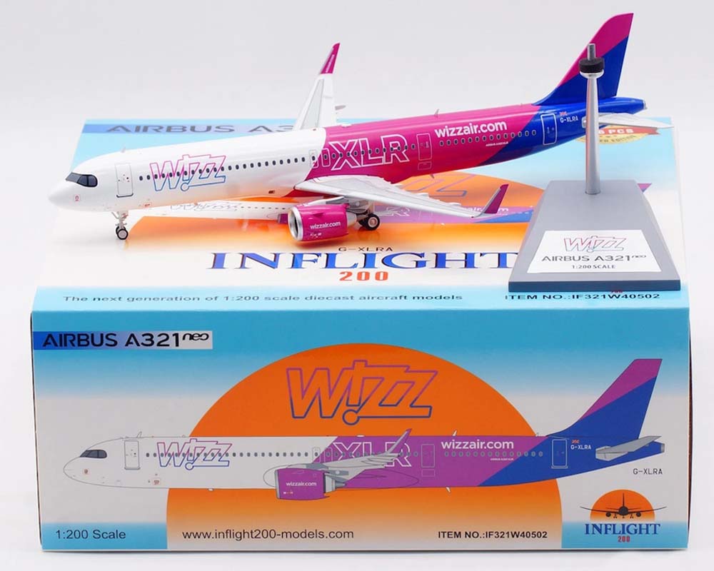 www.JetCollector.com: Wizz Air Uk A321 w/stand G-XLRA 1:200 Scale