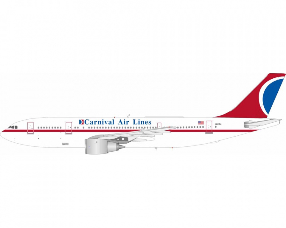 www.JetCollector.com: Carnival Airlines A300B4-203 w/stand N221EA