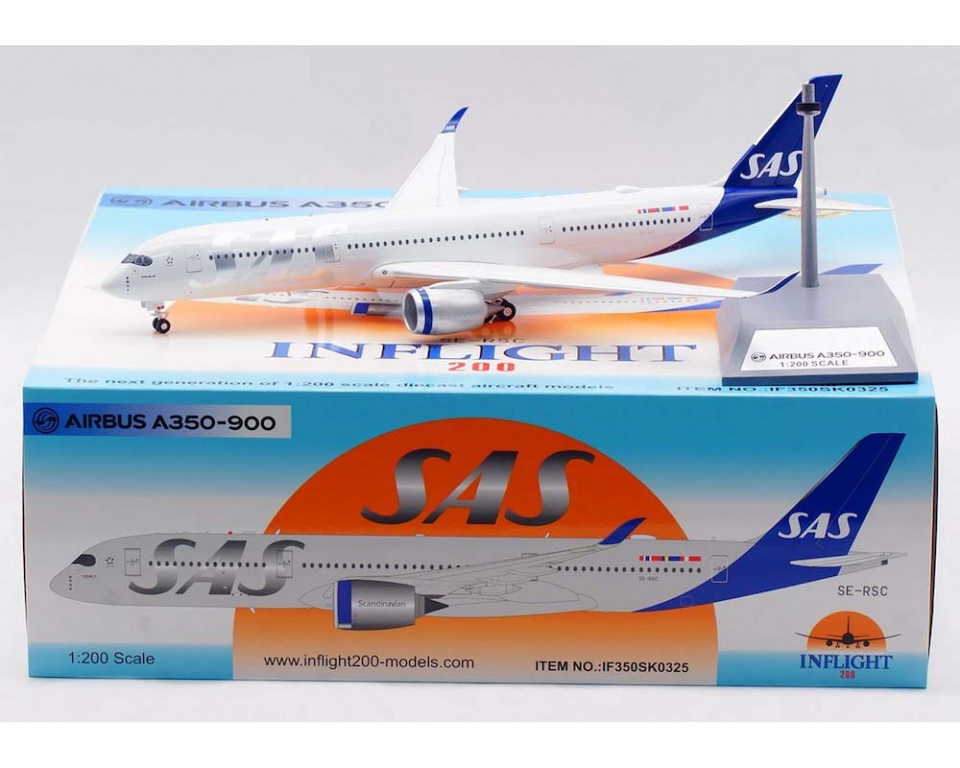 ヘルパ　飛行機模型　SAS 航空　A350-900 1/200 www.JetCollector.com: SAS A350-900 w/stand SE-RSC 1:200 Scale
