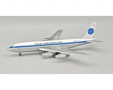 Pan Am B720 polished, w/stand N782PA 1:200 Scale Inflight IF720PA0825P