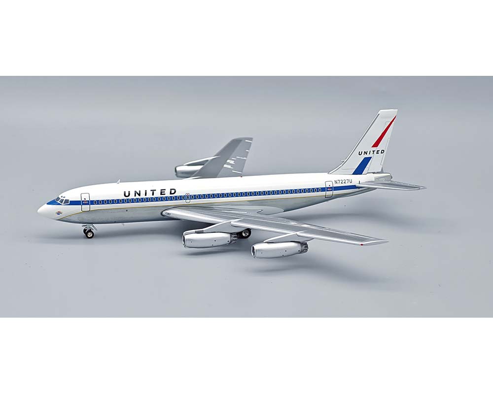 Billlie シーグリ ヨントントレカ　シユン www.JetCollector.com: United Airlines B720 polished, w/stand