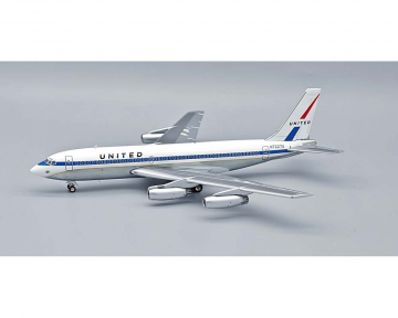 United Airlines B720 polished, w/stand N7227U 1:200 Scale Inflight IF720UA1025P