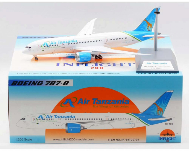 www.JetCollector.com: Air Tanzania B787-8 w/stand 5H-TCG 1:200