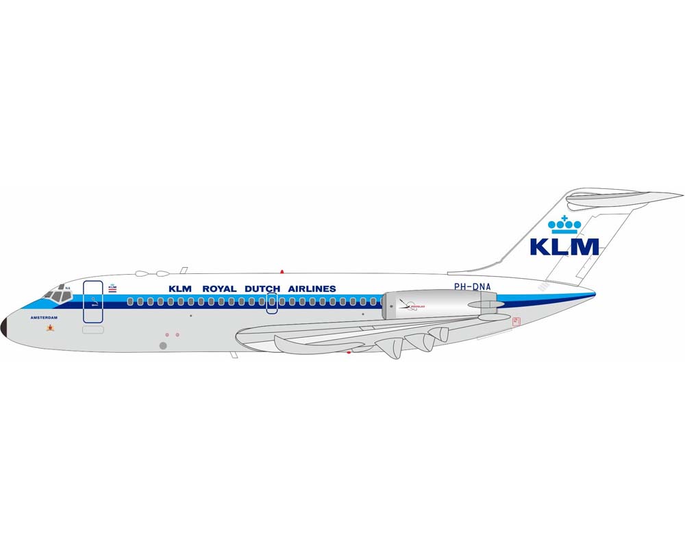 www.JetCollector.com: KLM DC-9-15 w/stand PH-DNA 1:200 Scale