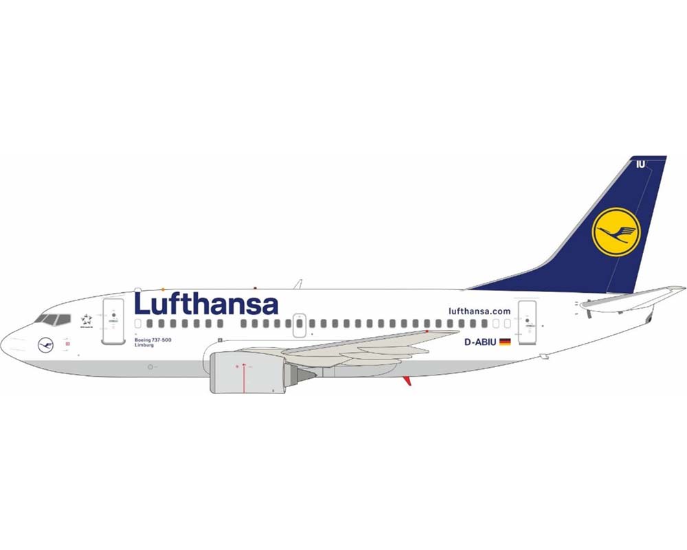 www.JetCollector.com: Lufthansa B737-500 w/stand D-ABIU 1:200
