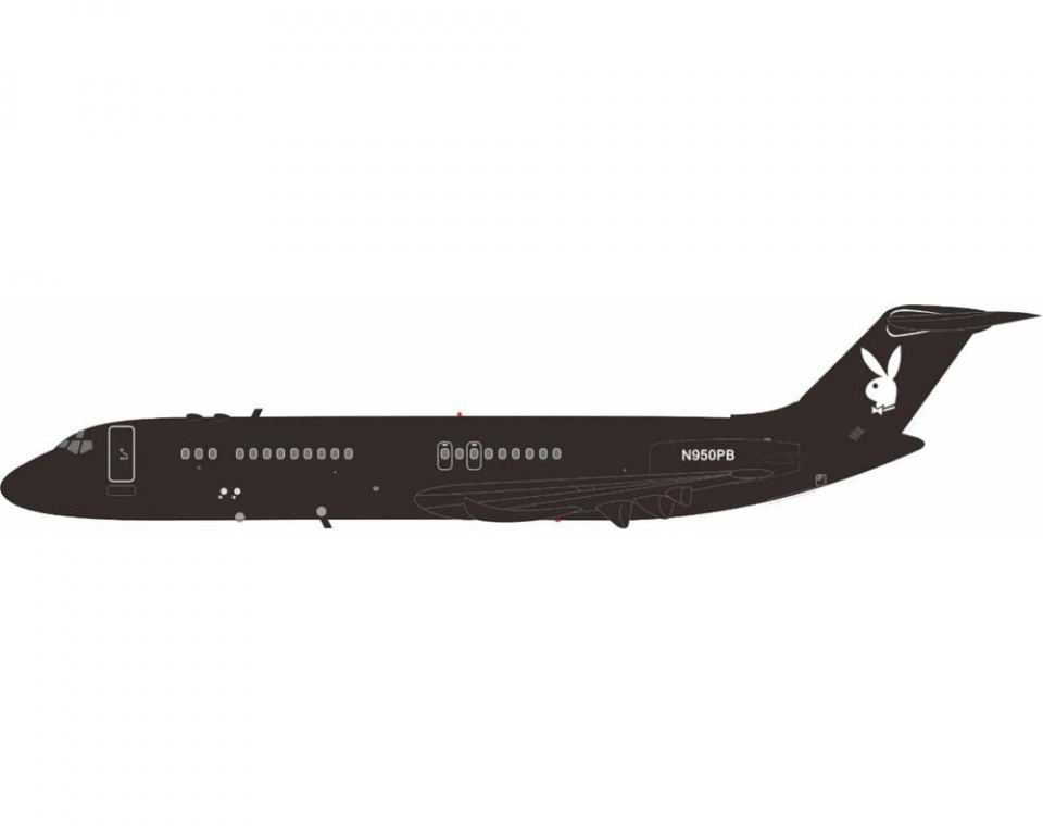 www.JetCollector.com: Playboy DC-9-32 w/stand N950PB 1:200 Scale