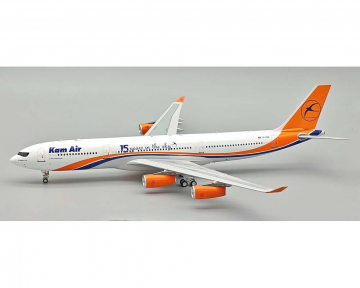 Kam Air A340-300 15 year anniversary, w/stand YA-KME 1:200 Scale Retro Models RM34315