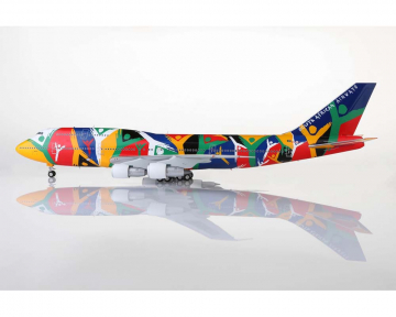 South African Airways B747-300 "Ndizani", w/stand ZS-SAJ 1:200 Scale SQ Wings SQ-L2022