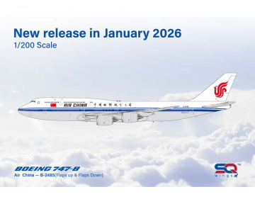 Air China B747-8I Flaps Down B-2485 1:200 Scale SQ Wings SQ-L2161FD