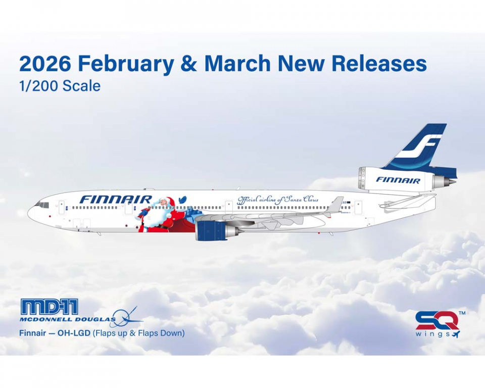 www.JetCollector.com: Finnair MD-11 OH-LGD 1:200 Scale SQ Wings SQ