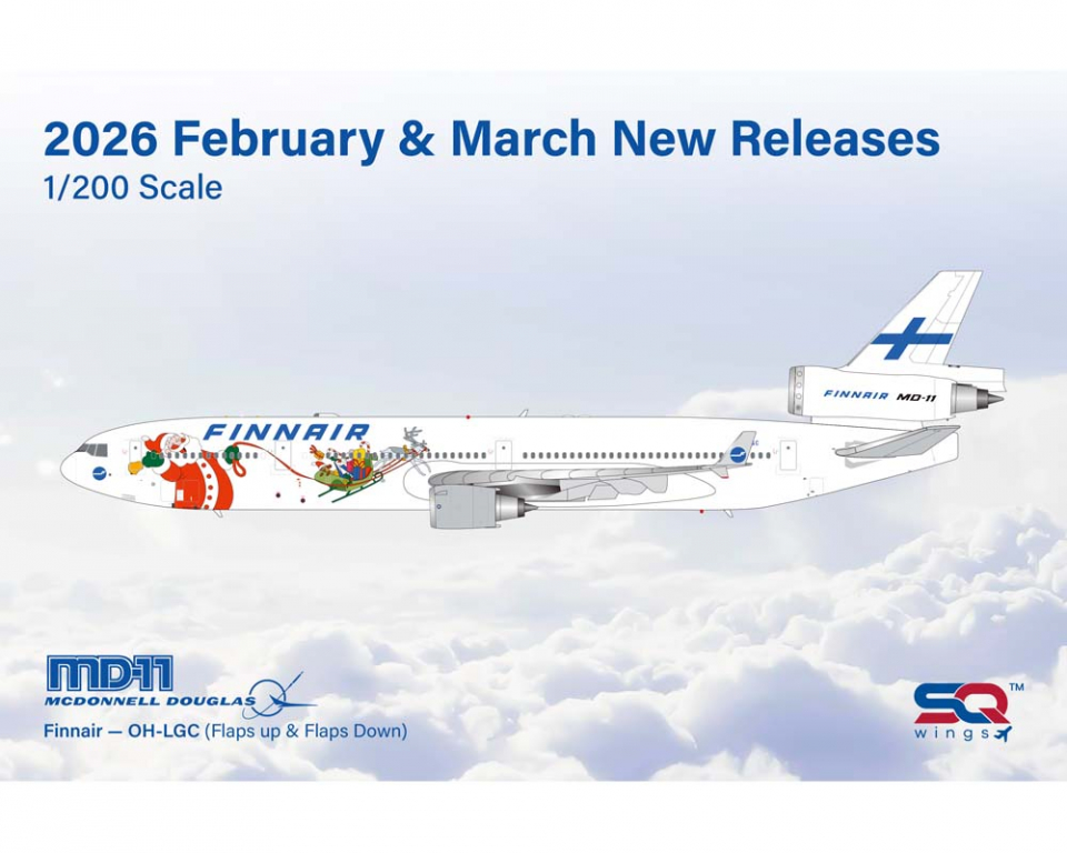 www.JetCollector.com: Finnair MD-11 Flaps Down OH-LGC 1:200 Scale