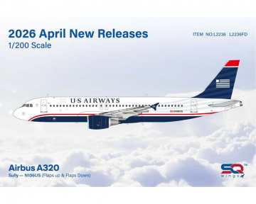 US Airways A320 N106US 1:200 Scale SQ Wings SQ-L2236