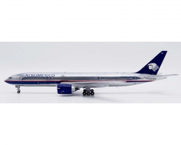 Aeromexico B777-200ER Polished, Flaps Down N746AM 1:400 Scale JC Wings XX40026A