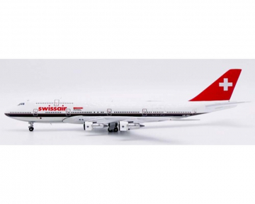 Swissair B747-300 700th Aniv Swiss Confederation, polished HB-IGC 1:400 Scale JC Wings XX40283