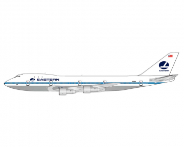 Eastern Airlines B747-100 Polished, Pam Am Hybrid N731PA 1:400 Scale JC Wings XX40361