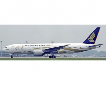 Singapore Airlines B777-200ER 9V-SQA w/detachable gear, /stand 1:400 Scale Aviation400 AV4446