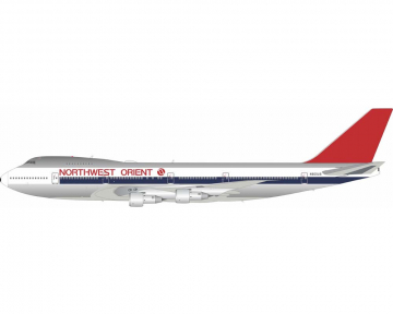 Northwest B747-100 w/stand N605US 1:200 Scale B Models B-741-605P
