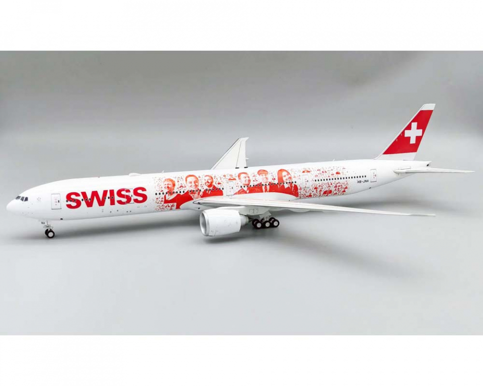 スイス航空 777-300ER HB-JNA 1/200 www.JetCollector.com: Swiss Air Lines B777-300ER w/stand HB-JNA 1