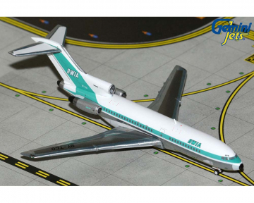 BWIA B727-100 polished 9Y-TCO 1:400 Scale Geminijets GJBWA2376
