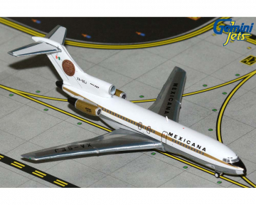 Mexicana B727-100 Azteca de Oro, polished belly XA-SEJ 1:400 Scale Geminijets GJMXA2351
