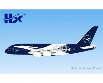 Lufthansa A380 100th Anniversary, w/stand D-AIMH 1:400 Scale HX Models HX-A580901