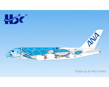 ANA - All Nippon A380 Flying Honu-Lan Blue Turtle, Flaps, JA381A 1:400 Scale HX Models HX-A582301F
