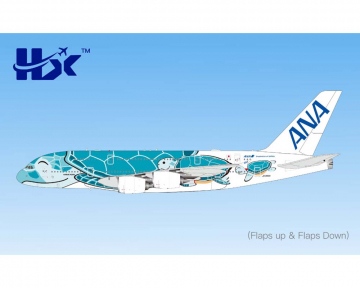 ANA - All Nippon A380 Flying Honu Green Turtle, Flaps JA382A 1:400 Scale HX Models HX-A582302F