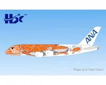 ANA - All Nippon A380 Flying Honu Orange Turtle, w/stand JA383A 1:400 Scale HX Models HX-A582303