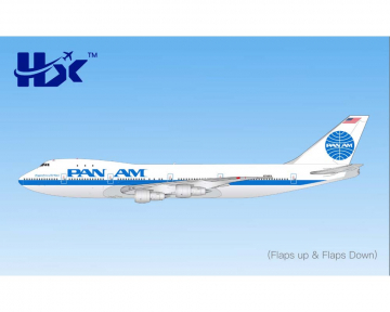 Pan Am MD11 Clipper Crest of the Wave, w/stand N748PA 1:400 Scale HX Models HX-B551409P