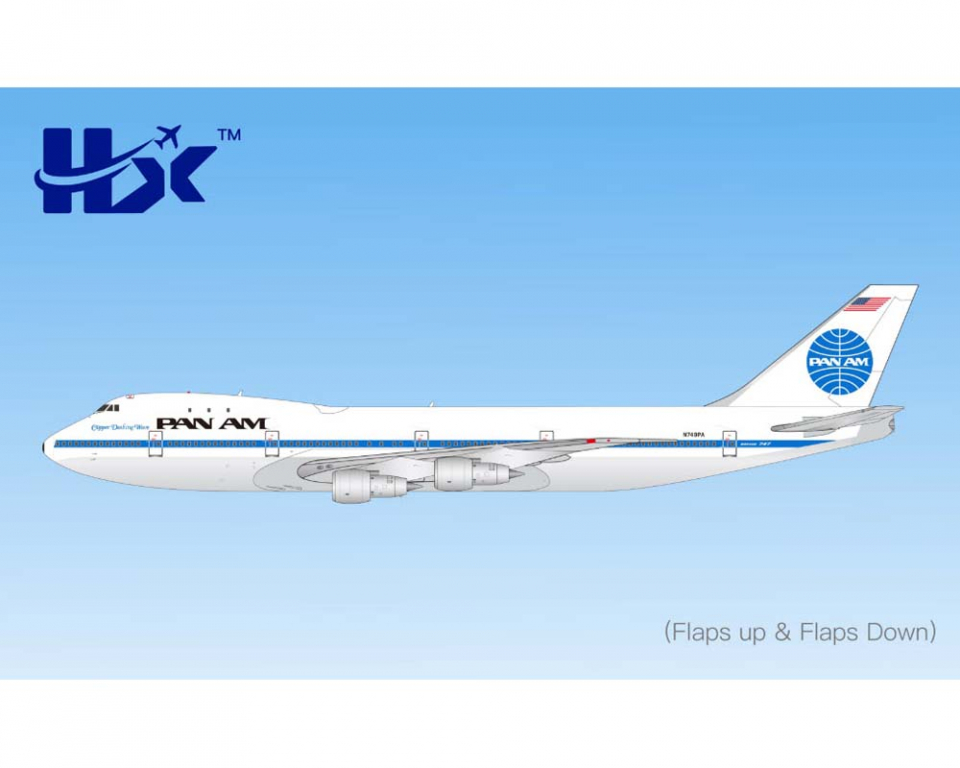 www.JetCollector.com: Pan Am B747-100 Clipper Dashing Wave, flaps