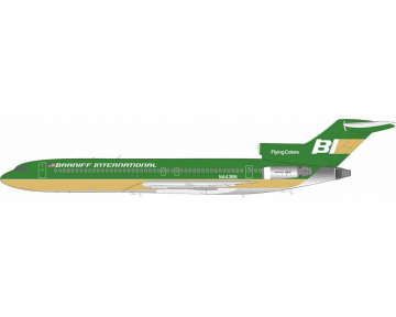 Braniff International B727-200/Adv w/stand N443BN 1:200 Scale Inflight IF722BI0526