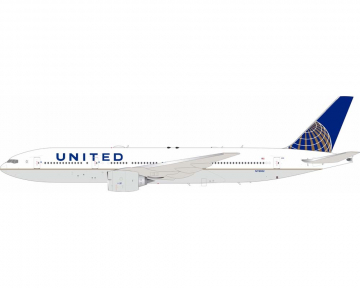 United Airlines B777-200 w/stand N78002 1:200 Scale Inflight IF772UA0826