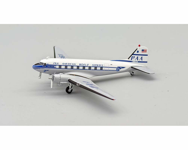 航空機・ヘリコプター 1/200 PAN AM McDonnell Douglas DC-10-30 www.JetCollector.com: Pan Am DC3 w/stand 33611 1:200 Scale