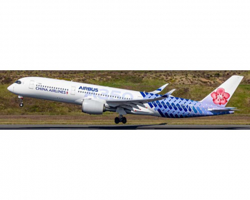 China Airlines A350-900 B-18918 "Carbon Fibre", w/stand 1:200 Scale KJ Models KJ-A359-239